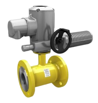 Кран шаровый LD КШЦФЭ Gas фланцевый под электропривод полнопроходной (Ду15 Ру40)