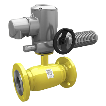 Кран шаровый LD КШЦФЭ Energy Gas фланцевый под электропривод сталь 09Г2С (Ду15 Ру40)