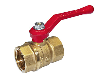 Кран шаровый латунный Стандарт 220 вн/вн рычаг Галлоп (Ду15 Ру40)