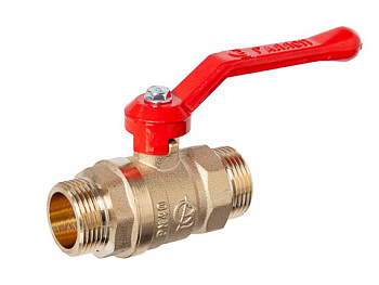 Кран шаровый латунный Стандарт 223 нар/нар рычаг Галлоп (Ду15 Ру40)