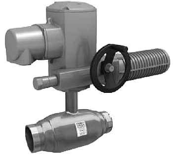 Кран шаровый LD КШЦПЭ приварной под электропривод сталь 12Х18Н10Т (Ду20 Ру40)