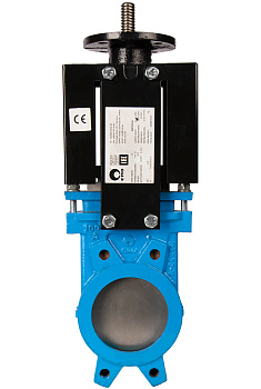 Задвижка шиберная A-01-ISO-E чугунная межфланцевая с ISO-фланцем (А-011-01 Ду50 Ру10)