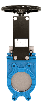 Задвижка шиберная VA-013-01-HW(N)-NBR чугунная межфланцевая штурвал (VA-013-01 Ду50 Ру10)