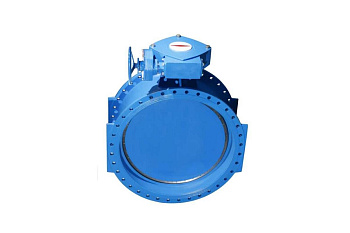Затворы чугунные фланцевые с редуктором с двойным эксцентриситетом EPDM (Ду200 Ру10/16)