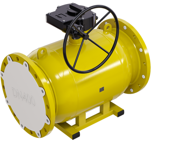 Краны шаровые ALSO серии GAS фланцевые полнопроходные редуктор в комплекте