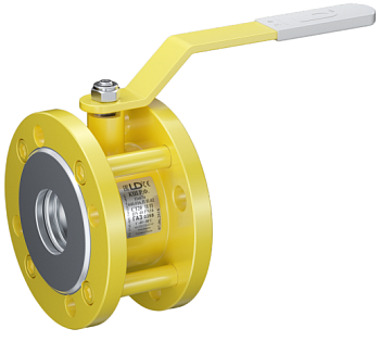 Кран шаровый 11с67п КШРФР Gas полнопроходной компактный с редуктором (Ду100 Ру16)