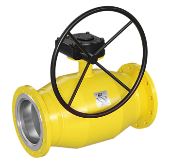 Кран шаровый LD КШЦФР Energy Gas фланцевый полнопроходной с редуктором сталь 09Г2С (Ду25 Ру40)