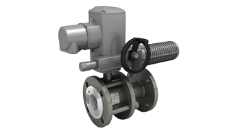 Кран шаровый 11с67п КШРФЭ полнопроходной под электропривод (Ду25 Ру16)