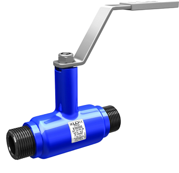 Кран шаровый LD КШЦЦ Energy муфтовый полнопроходной НР сталь 09Г2С (Ду50 Ру40)