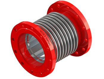 Компенсатор сильфонный многослойный фланцевый с внутренним экраном КСОF.З (Ду32 Ру16 L=160)
