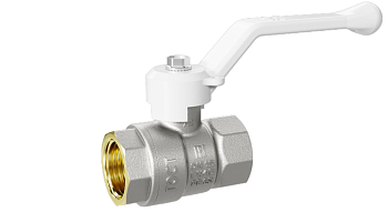 Кран шаровой латунный LD Pride вн/вн ручка (white) (Ду50 Ру25 LD.47.301.50 W)