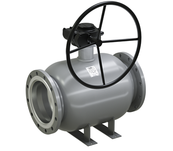 Кран шаровый LD КШЦФР фланцевый полнопроходной с редуктором (Ду15 Ру40)