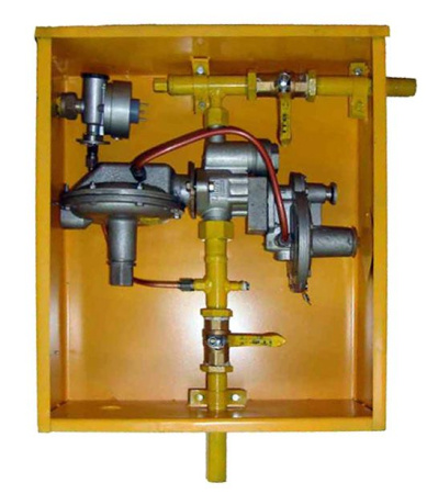 Газорегуляторные пункты ГРПШ на регуляторе давления РДГК (в шкафу)