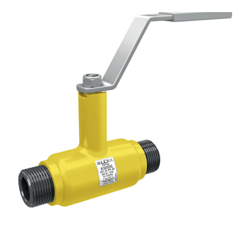 Кран шаровый LD КШЦЦ Energy Gas муфтовый НР полнопроходной сталь 09Г2С (Ду15 Ру40)