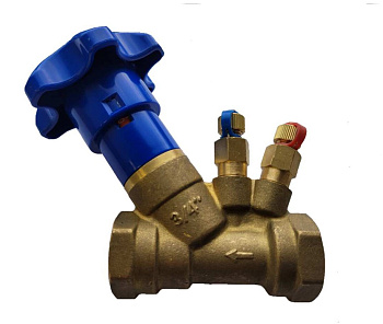 Клапан балансировочный Zetkama FIG.221 муфтовый (Ду15 Pу25)