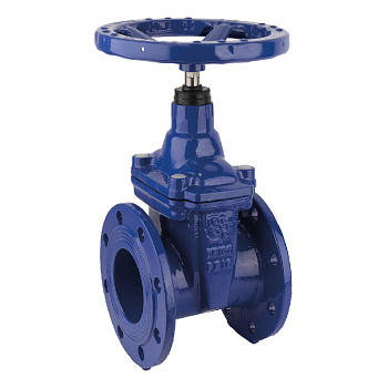 Задвижка с обрезиненным клином чугунная Rushwork 100 (100-150-10 Ду150 Ру10)