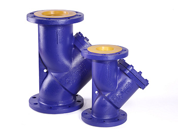 Фильтр Rushwork 600 чугунный фланцевый со сливной пробкой (600-015-16/1 Ду15 Ру16)