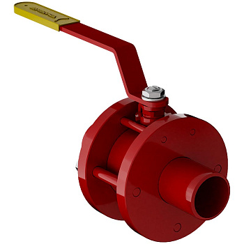 Кран шаровой КШ приварной полнопроходной разборный для пара 11с67п (Ду10 Ру16)