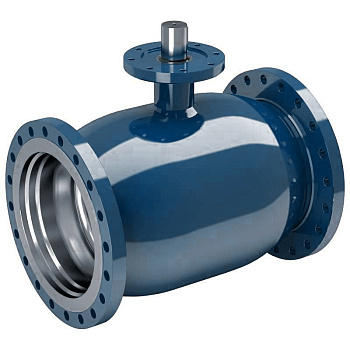 Кран шаровый LD КШЦФР Energy фланцевый с редуктором сталь 12Х18Н10Т (Ду250 Ру25)