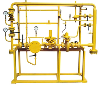 Газорегуляторные установки ГРУ на базе регулятора РДCК (на раме) (ГРУ-03М-2У1)