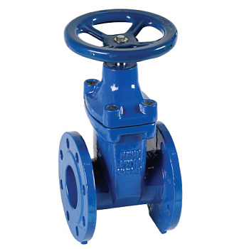 Задвижка с обрезиненным клином Genebre 2102 чугунная фланцевая (2102 20 Ду300 Ру16)