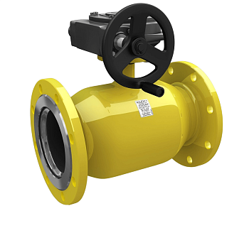 Кран шаровый LD КШЦФР Gas фланцевый с редуктором сталь 12Х18Н10Т (Ду150 Ру25)