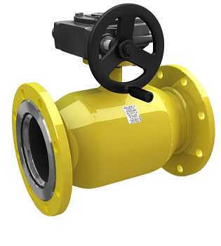 Кран шаровый LD КШЦФР Energy Gas фланцевый с редуктором сталь 09Г2С (Ду50 Ру40)