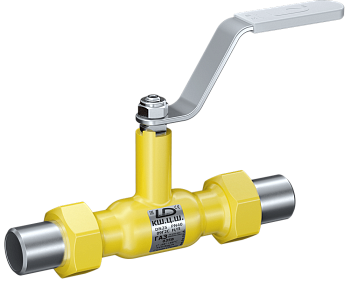 Кран шаровый LD КШЦШ Energy Gas штуцерный сталь 09Г2С (Ду15 Ру40)