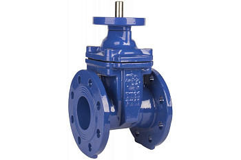 Задвижка с обрезиненным клином чугунная Rushwork 103 с ISO-фланцем (103-040-16 Ду40 Ру16)