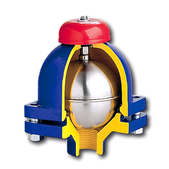 Клапан сапунный Zetkama FIG.918 муфтовый (Ду25 Pу16)