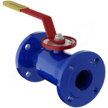 Кран шаровой КШ фланцевый полнопроходной регулирующий 11с67п равнопроцентный (Ду15 Ру40)